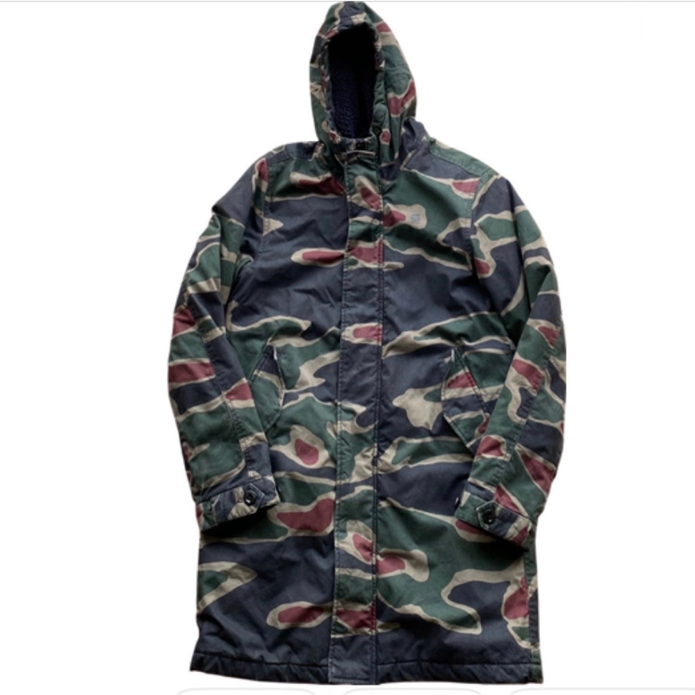Green Camo G-Star Raw parka jacket. Size XS Bur would fit size small too.